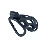 Stripe Cobra Chastity Cage with 4 Arc Rings - 3d-chastity