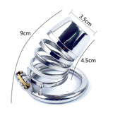 Stripe Sprinkler Chastity Cage 3.54 Inch rear | 3d-chastity