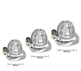 Small Stainless Steel Chastity Cage wearing | 3d-chastity