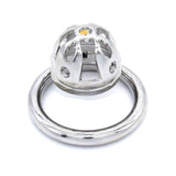 Small Stainless Steel Chastity Cage size and shape | 3d-chastity