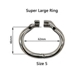 Hinged Cage Ring Accessory Ring Chastity Cage front | 3d-chastity