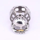 Super Small Chastity Device with Scrotum Testicle Pouch side | 3d-chastity