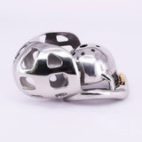 Super Small Chastity Device with Scrotum Testicle Pouch wearing | 3d-chastity
