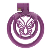 Super Small WX-4 Sissy Chastity Cage with 5 Arc Rings wearing | 3d-chastity