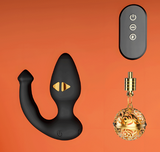 Tail Butt Plug & Bell Butt Plug Vibration and Electric Shock Chastity Cage material finish close | 3d-chastity