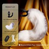 Tail Butt Plug & Bell Butt Plug Vibration and Electric Shock Chastity Cage rear | 3d-chastity