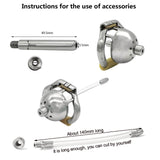 the Bell Stainless Steel Chastity Device front | 3d-chastity