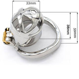 Stainless Steel Chastity Cage 2.3 Inch size and shape | 3d-chastity