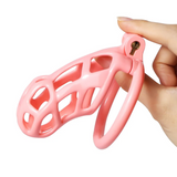 The Guardian Premium Chastity Cage Pink - 3d-chastity