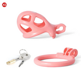 The Guardian Premium Chastity Cage Pink - 3d-chastity