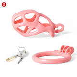 The Guardian Premium Chastity Cage Pink - 3d-chastity