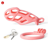 The Guardian Premium Chastity Cage Pink - 3d-chastity
