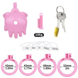 Palm Shaped Cute Chastity Cage front | 3d-chastity