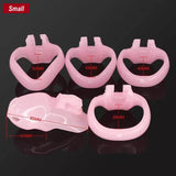 the Small-Sung V4 Chastity Cage 1.57 Inch Long material finish close | 3d-chastity