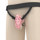 Three Way Chastity Auxiliary Belt material finish close | 3d-chastity