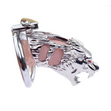 Tiger Cage Electronic Stimulation Male Chastity Device front | 3d-chastity