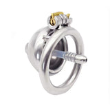 Tiny Seal Prison Steel Chastity Cage 1 InchLong size and shape | 3d-chastity