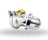 Titanium Alloy Metal Chastity Cage lock and ring | 3d-chastity