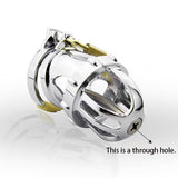 Titanium Alloy Metal Chastity Cage side | 3d-chastity