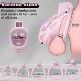 Ultimate Control with Invisible Lock Chastity Cage front | 3d-chastity