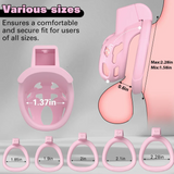 Ultimate Control with Invisible Lock Chastity Cage material finish close | 3d-chastity
