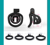 Ultra-Mini Baby Size Cobra Chastity Cage Kits 1.81 inches Long - 3d-chastity