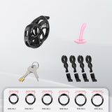Upgraded Invisible Mamba Chastity Cage lock and ring | 3d-chastity