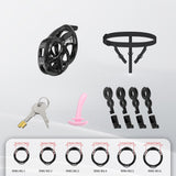 Upgraded Invisible Mamba Chastity Cage material finish close | 3d-chastity