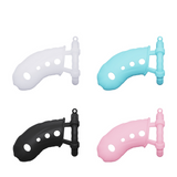 Upgraded Silicone Chastity Cage wearing | 3d-chastity