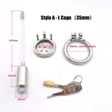 Urethral Inverted Chastity Cage size and shape | 3d-chastity