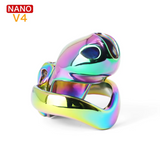 V4 Rainbow Steel Chastity Cage rear | 3d-chastity