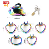 V4 Rainbow Steel Chastity Cage product photo 13 of | 3d-chastity