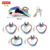 V4 Rainbow Steel Chastity Cage product photo 14 of | 3d-chastity