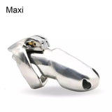 V4 Stainless Steel Chastity Cage material finish close | 3d-chastity