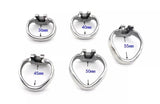 V4 Stainless Steel Chastity Cage front | 3d-chastity