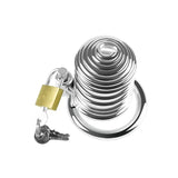 Vertical Multiple Loop Chastity Cage material finish close | 3d-chastity