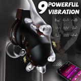 Vibrating Chastity Cage - App Control side | 3d-chastity
