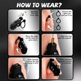 Vibrating Chastity Cage - App Control material finish close | 3d-chastity