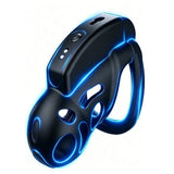 War Dragon Remote Control Vibration Chastity Cage side | 3d-chastity