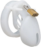 CB6000S Silicone Chastity Cage White main product | 3d-chastity