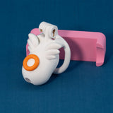White Angel Chastity Cage side | 3d-chastity