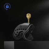 Wireless Remote Control Electric Shock Chastity Cage lock and ring | 3d-chastity