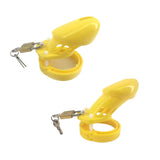 Plastic Chastity Cage Yellow main product | 3d-chastity