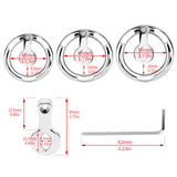 Zeus' Eye Flat Chastity Cage front | 3d-chastity