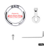 Zeus' Eye Flat Chastity Cage rear | 3d-chastity